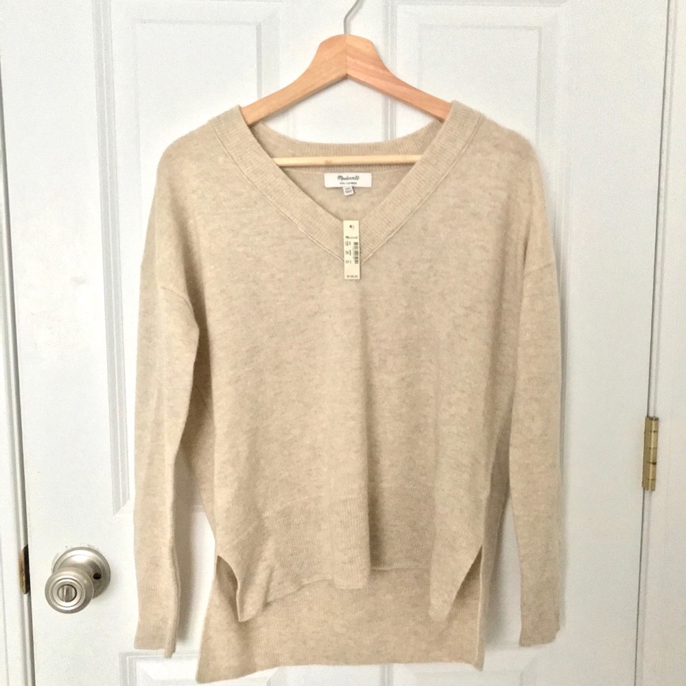 Madewell Cashmere Ex-Boyfriend Pullover Sweater - Picture 2 of 2